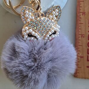 Betsey Johnson Style Key Ring, Purse Charm, New